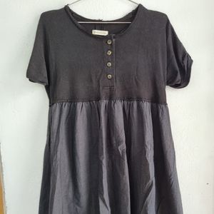 Urban Outfitters Babydoll Dress Black